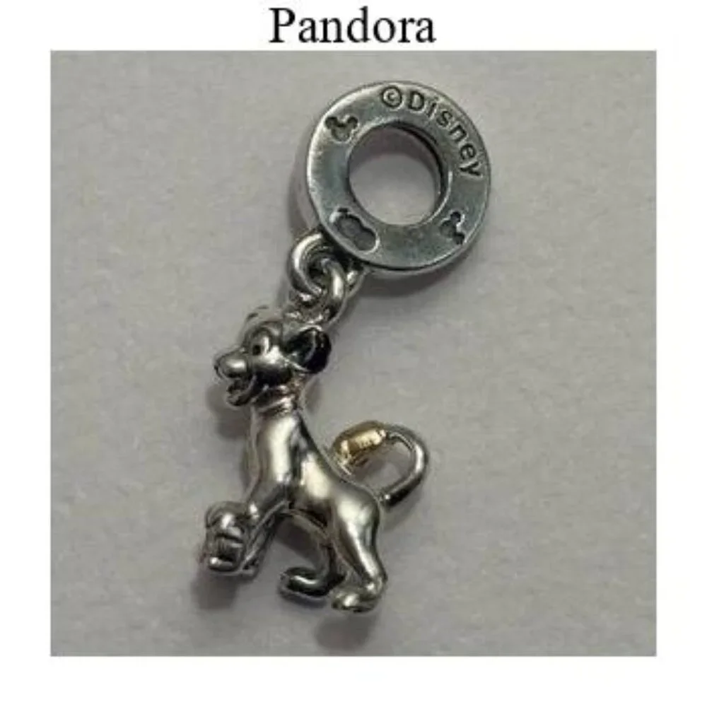 Authentic Pandora Disney 100th Anniversary Simba Lab-Grown Diamond Dangle Charm